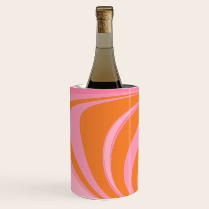 Groovy Color in Pink and Orange Wine Chiller Gallery Image 1