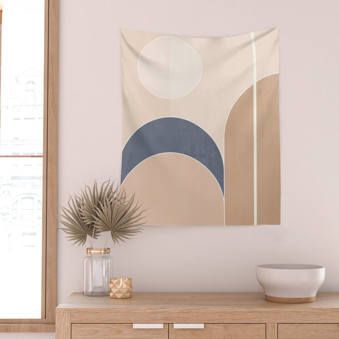 Geometric Shapes 16 Wall Tapestry Gallery Image 2