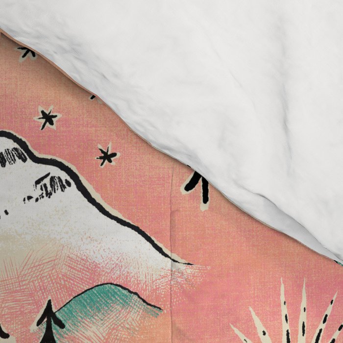 Monte Vista - pink peach and teal Comforter Gallery Image 4