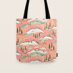 Monte Vista - pink peach and teal Tote Bag Gallery Image 1