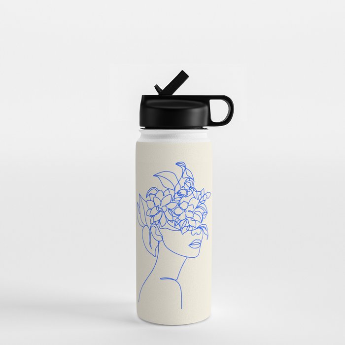 The Girl with the Flowers: Off-White Edition Water Bottle Gallery Image 1