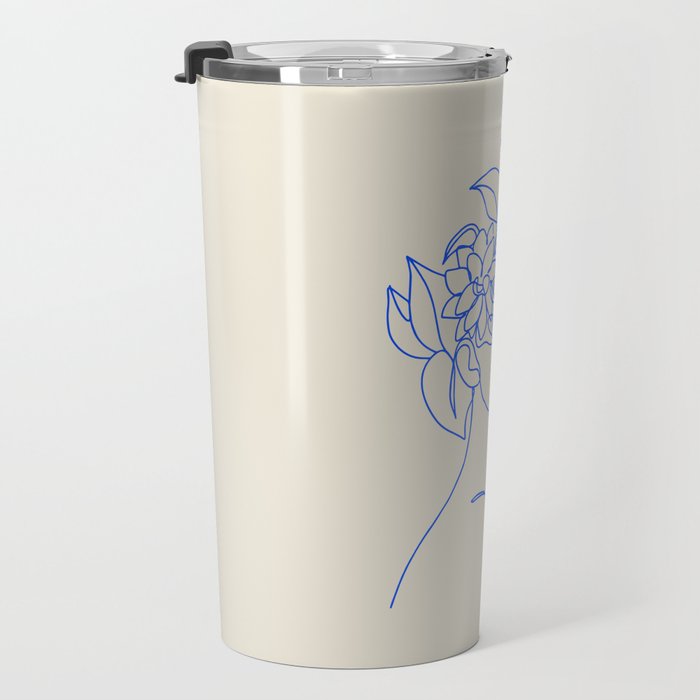 The Girl with the Flowers: Off-White Edition Travel Mug Gallery Image 3