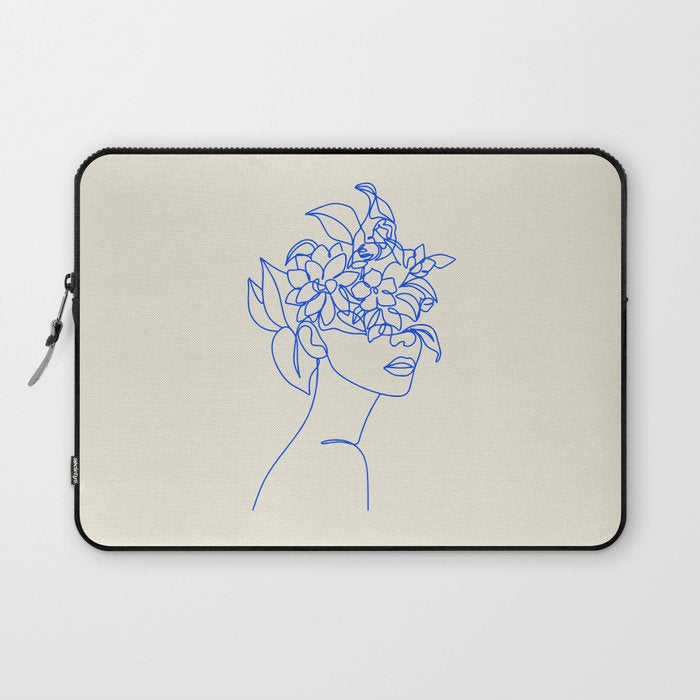 The Girl with the Flowers: Off-White Edition Laptop Sleeve Gallery Image 1