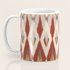 Boho Geometric, Ikat Pattern, Red, Blue, Yellow Coffee Mug Gallery Image 3