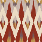 Boho Geometric, Ikat Pattern, Red, Blue, Yellow Coffee Mug Gallery Image 2