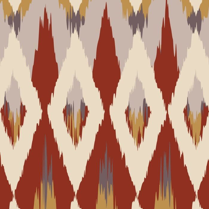 Boho Geometric, Ikat Pattern, Red, Blue, Yellow Coffee Mug Gallery Image 2