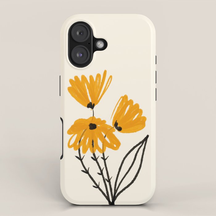 The Cosmo Yellow Flowers 02 iPhone Case Gallery Image 1
