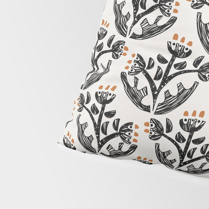 Black Forest flowers Pillow Sham Gallery Image 4