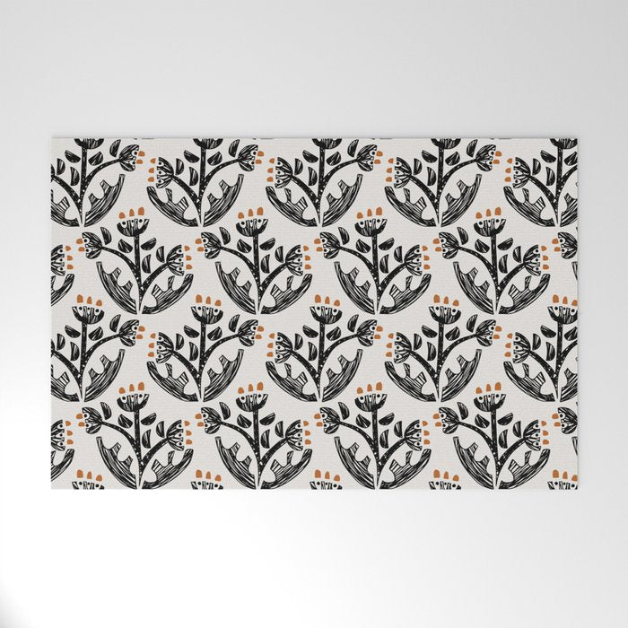 Black Forest flowers Welcome Mat Gallery Image 1