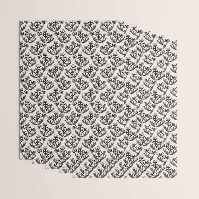 Black Forest flowers Wrapping Paper Gallery Image 3