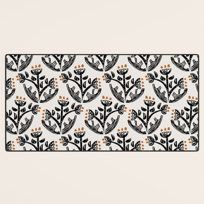 Black Forest flowers Desk Mat Gallery Image 3