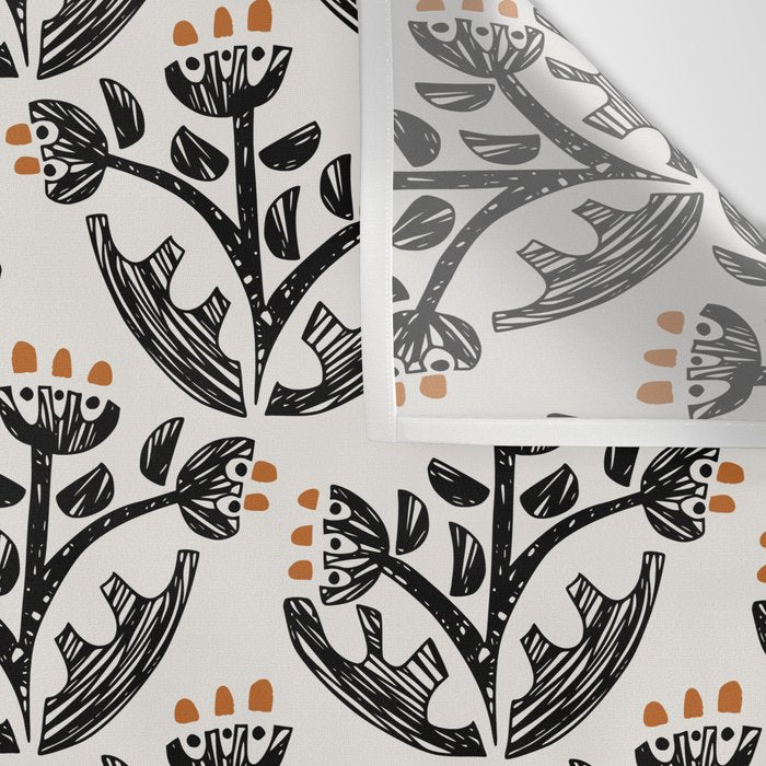 Black Forest flowers Wall Tapestry Gallery Image 3