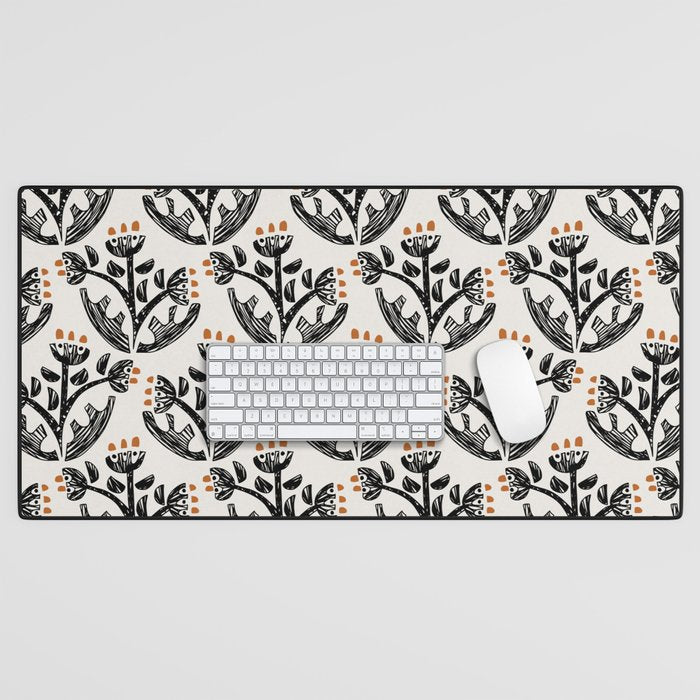 Black Forest flowers Desk Mat Gallery Image 1