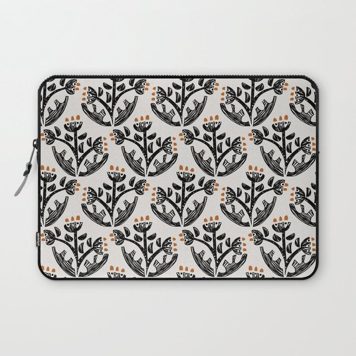 Black Forest flowers Laptop Sleeve Gallery Image 1