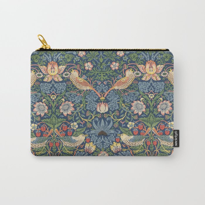 Strawberry Thief - Vintage William Morris Bird Pattern Carry All Pouch Gallery Image 1