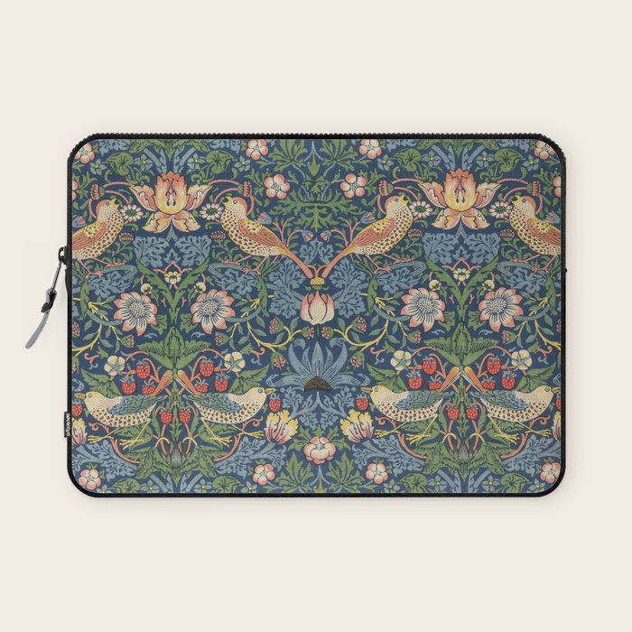 Strawberry Thief - Vintage William Morris Bird Pattern Laptop Sleeve Gallery Image 1
