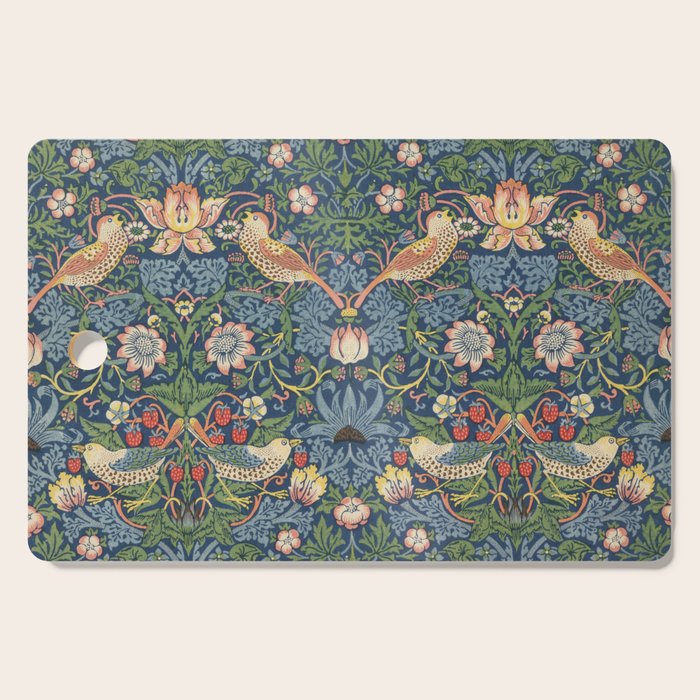 Strawberry Thief - Vintage William Morris Bird Pattern Cutting Board Gallery Image 1