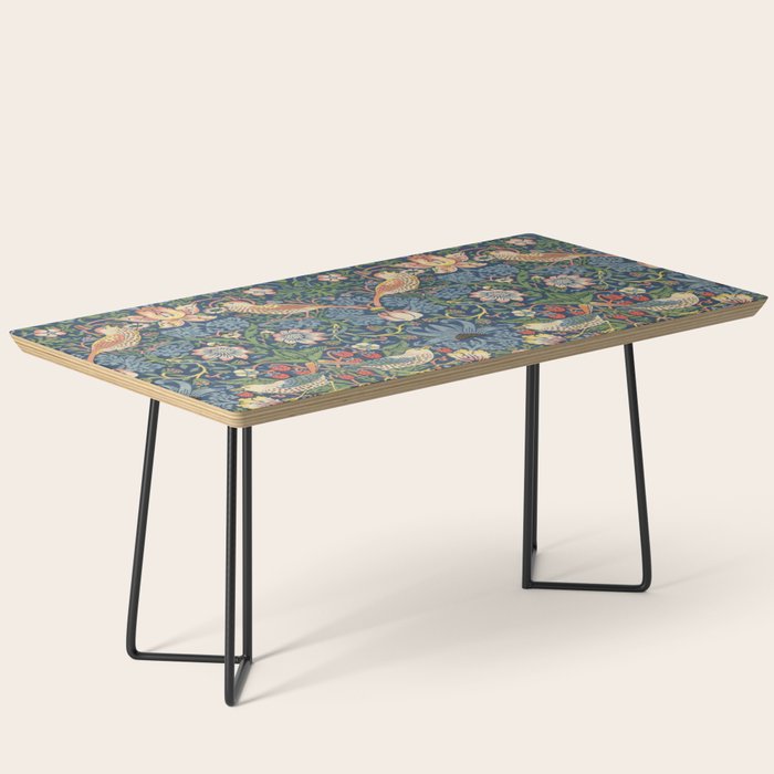 Strawberry Thief - Vintage William Morris Bird Pattern Coffee Table Gallery Image 1