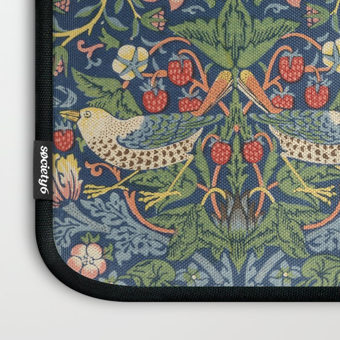 Strawberry Thief - Vintage William Morris Bird Pattern Laptop Sleeve Gallery Image 3