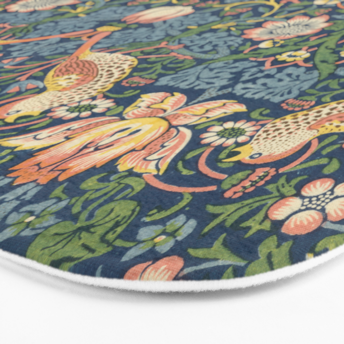 Strawberry Thief - Vintage William Morris Bird Pattern Bath Mat Gallery Image 3