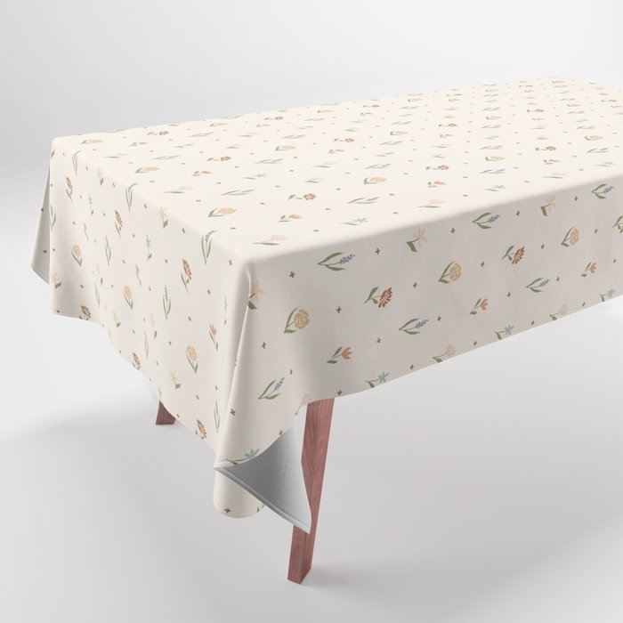 Folk Wildflowers Tablecloth Gallery Image 1