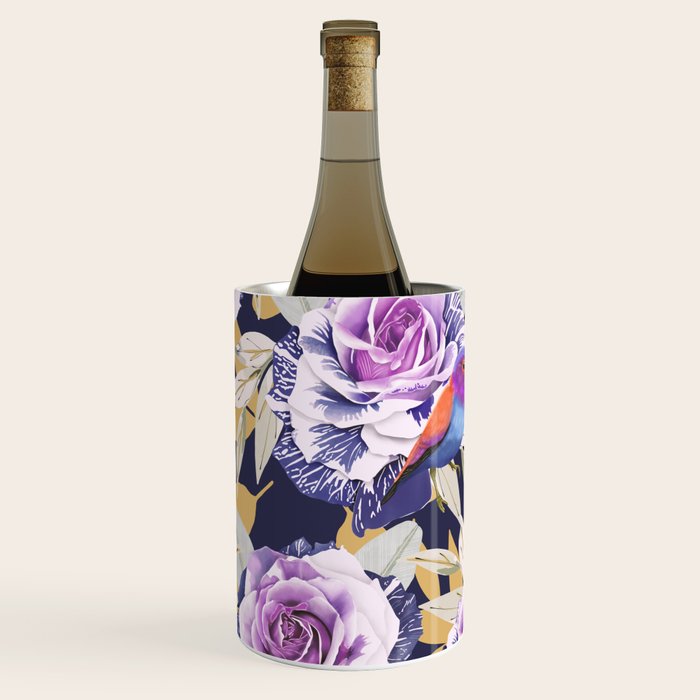 Bird in the rose bush D Wine Chiller Gallery Image 2