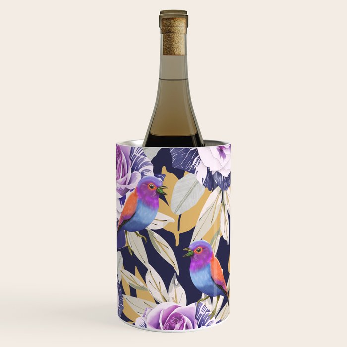 Bird in the rose bush D Wine Chiller Gallery Image 1