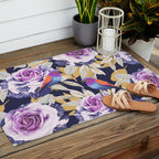 Bird in the rose bush D Outdoor Rug Gallery Image 2