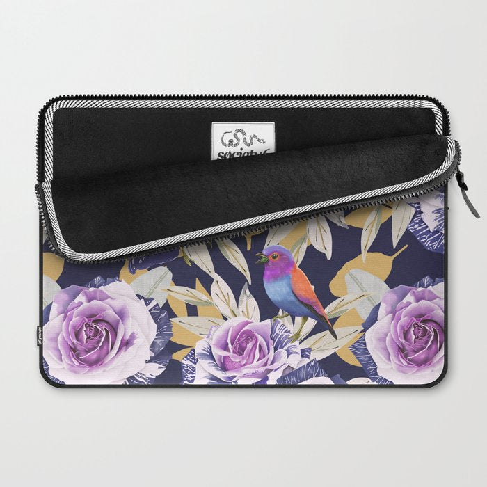Bird in the rose bush D Laptop Sleeve Gallery Image 2