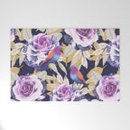 Bird in the rose bush D Welcome Mat Gallery Image 1