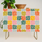 Vibrant Floral Quilt Pattern Credenza Gallery Image 1