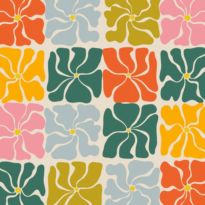 Vibrant Floral Quilt Pattern Coffee Mug Gallery Image 2