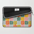 Vibrant Floral Quilt Pattern Laptop Sleeve Gallery Image 2