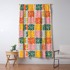 Vibrant Floral Quilt Pattern Window Curtain Gallery Image 5