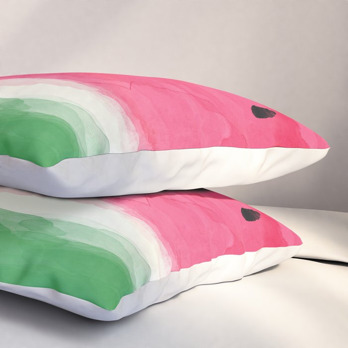 Watermelon Abstract Pillow Sham Gallery Image 3