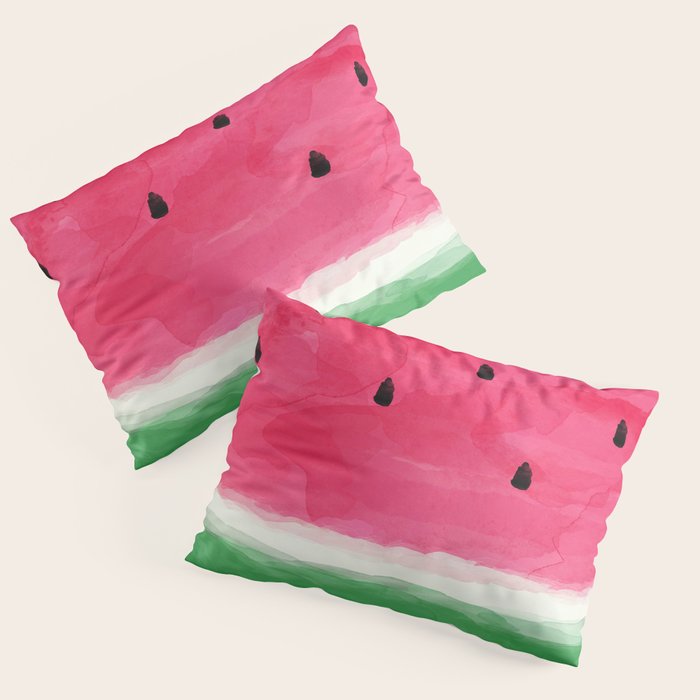 Watermelon Abstract Pillow Sham Gallery Image 1
