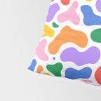 Colorful abstract organic shape art pattern Pillow Sham Gallery Image 4