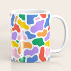 Colorful abstract organic shape art pattern Coffee Mug Gallery Image 1