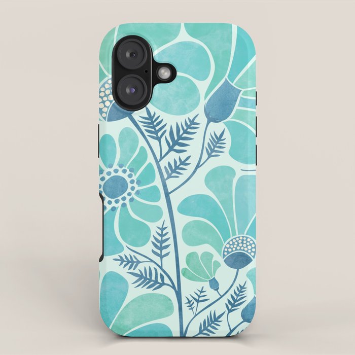 Himalayan Blue Poppies Floral iPhone Case Gallery Image 1