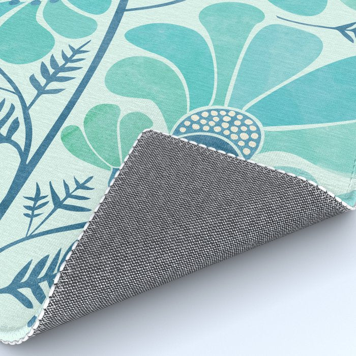 Himalayan Blue Poppies Floral Rug Gallery Image 4