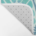 Himalayan Blue Poppies Floral Bath Mat Gallery Image 2
