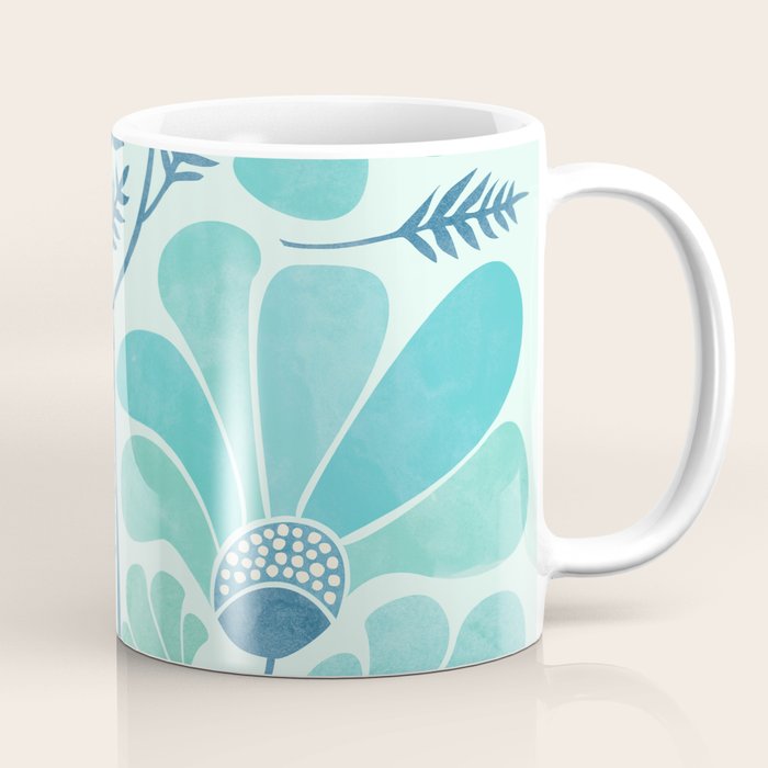 Himalayan Blue Poppies Floral Coffee Mug Gallery Image 1