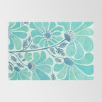 Himalayan Blue Poppies Floral Rug Gallery Image 2