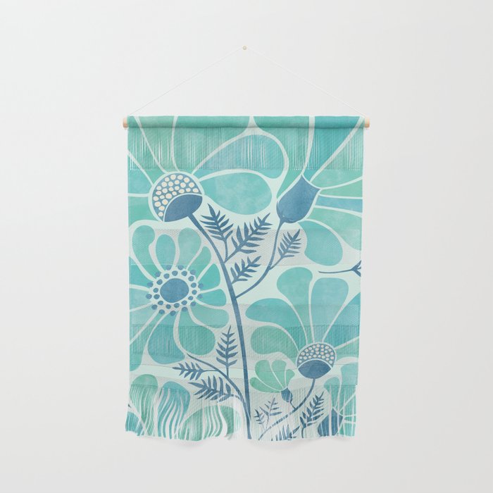 Himalayan Blue Poppies Floral Wall Hanging Gallery Image 1