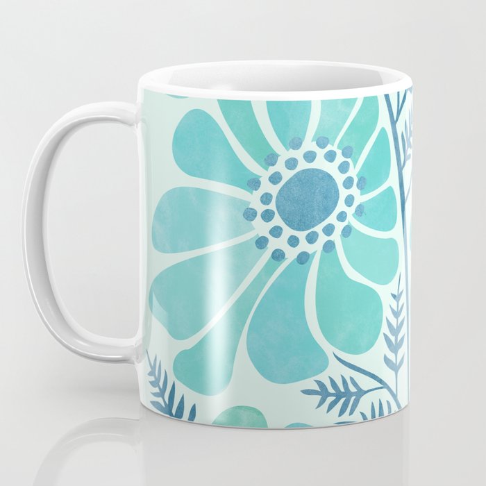Himalayan Blue Poppies Floral Coffee Mug Gallery Image 3