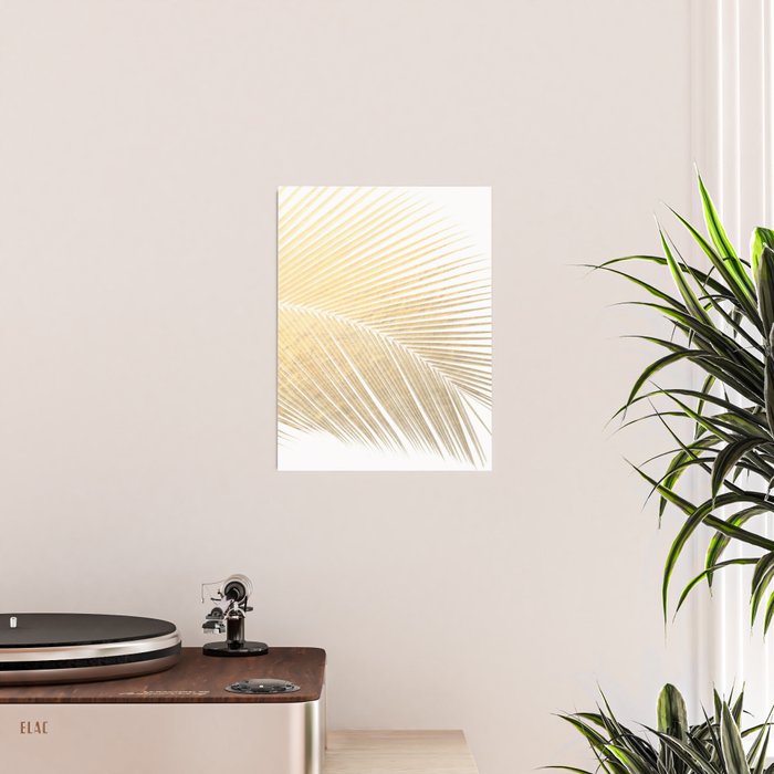 Palm leaf - gold Poster Gallery Image 2