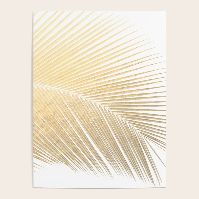 Palm leaf - gold Poster Gallery Image 4