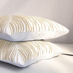 Palm leaf - gold Pillow Sham Gallery Image 3