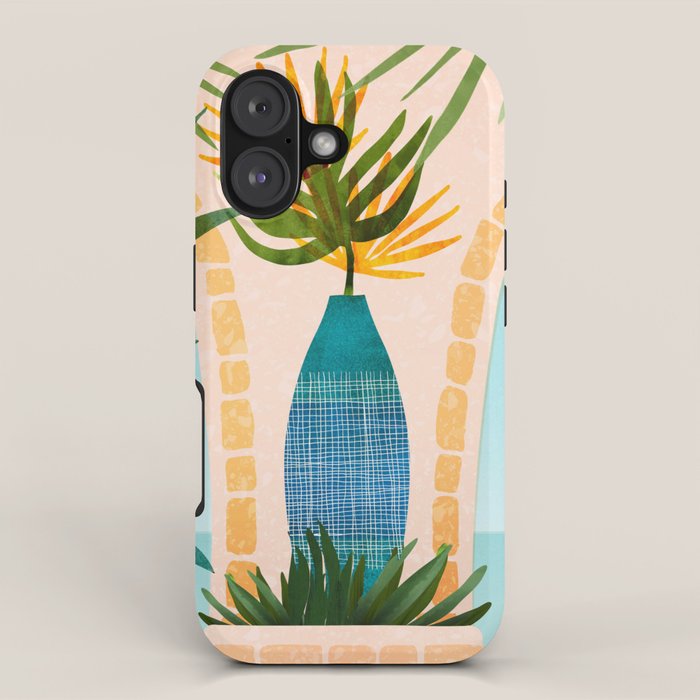 Welcome To The Hotel California Illustrated Landscape / Villa Series iPhone Case Gallery Image 1