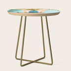 Welcome To The Hotel California Illustrated Landscape / Villa Series Side Table Gallery Image 1